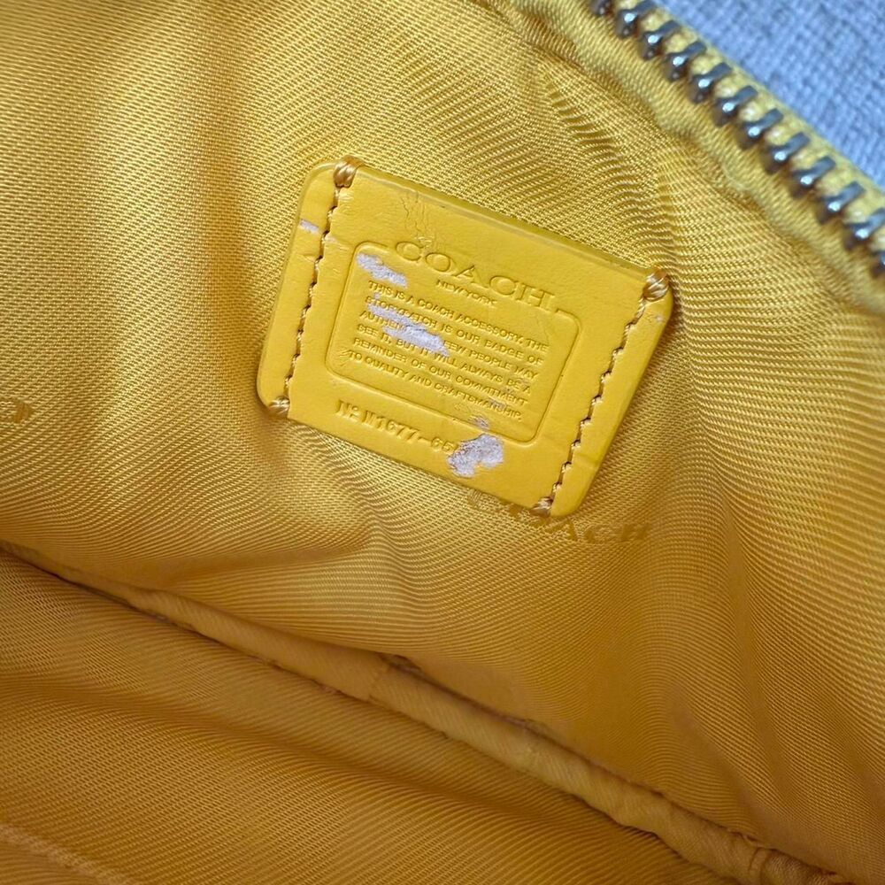 Coach Women's Yellow Bag - Picture 5 of 8